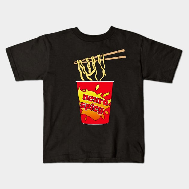 Neurospicy Noodles Kids T-Shirt by Becky-Marie